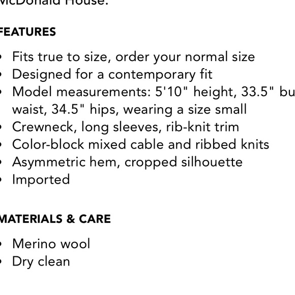 🔴Alice + Olivia Sweater🔴 60% off Black Friday Sale. Price reflects adjustment. - Picture 3 of 3